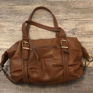 The Sak, brown leather hobo bag